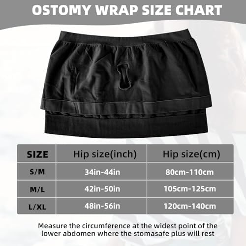 JDVBDNK Ostomy Wrap inner pocket detail for securing colostomy bags
