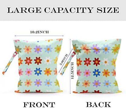 Zcyxuuw wet dry bag with zippered closure and floral pattern