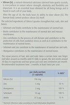 Hubner Silicea supplement capsules scattered on surface