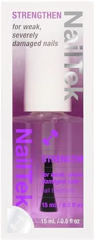 Close up of Nail Tek Formula 4 Xtra repair treatment packaging