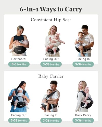 Momtory baby carrier showing hip seat functionality
