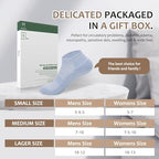 Six pairs of Bulinlulu white low cut diabetic socks for men and women