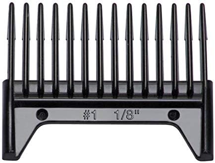 Close up of Oster guide comb snap-on attachment mechanism