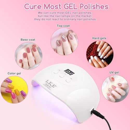 Wisdompark UV LED salon lamp side perspective demonstrating wide base for pedicures