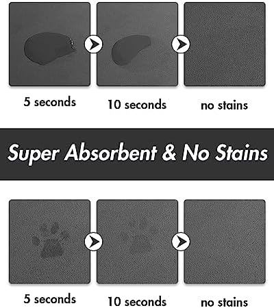 MontVoo quick dry cat and dog food mat surface detail