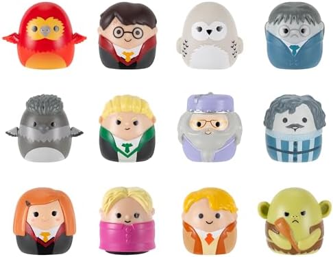 Miniature squeezable Harry Potter toys with Invisibility Cloak and Spectrespecs accessories