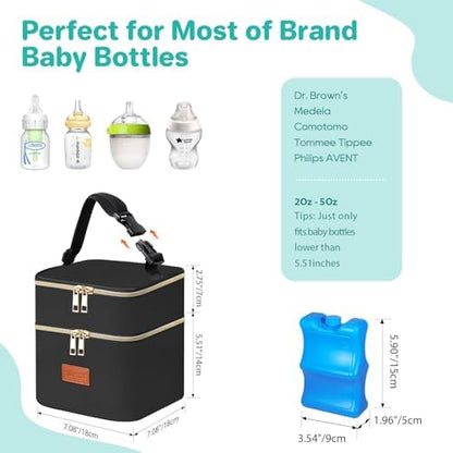 Included ice pack for Piioser breastmilk cooler bag