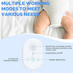 ZOOS moisture sensor clip and USB charging cable for bedwetting training.