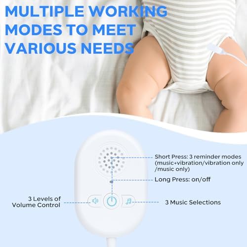 ZOOS moisture sensor clip and USB charging cable for bedwetting training.