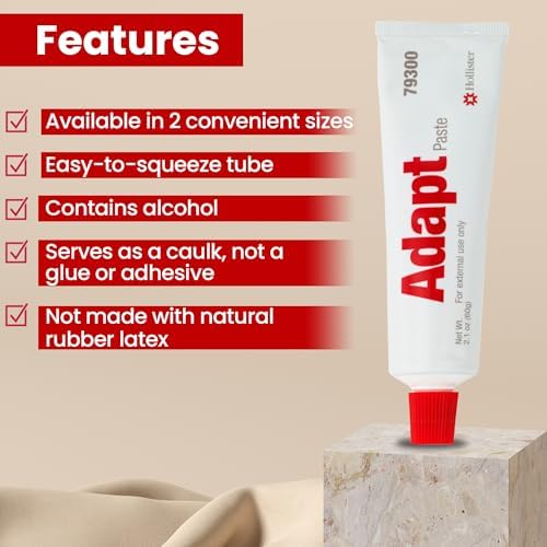 Hollister 2.1 Ounce ostomy paste tube showing product label and model number