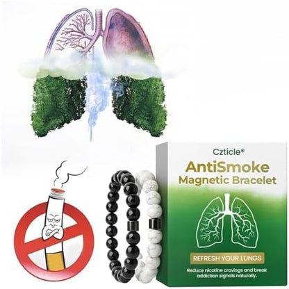 Unisex wellness accessory bracelet for managing stress and smoking cessation goals