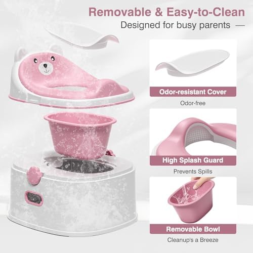 Removable waste bowl of MoreFeel 3-in-1 potty system