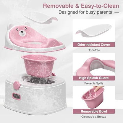Removable waste bowl of MoreFeel 3-in-1 potty system