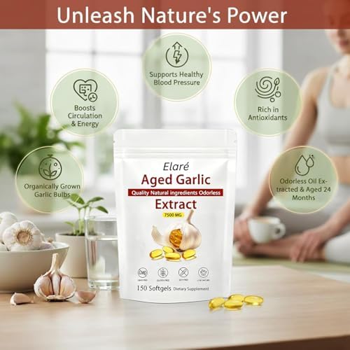Kymezol odorless garlic capsules 15 to 1 high potency concentrate nutrition label facts