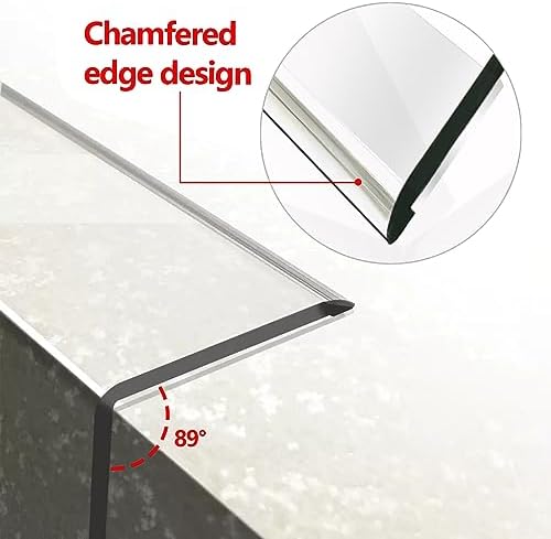 Awvob transparent corner guard applied to wooden furniture edge