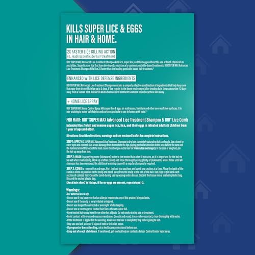 Back of Rid Super Max packaging showing usage instructions