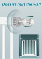 Four pack replacement hardware kit for pet pressure mounted safety gates in white finish.