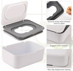 Wenvastree wipes container on a nursery changing table