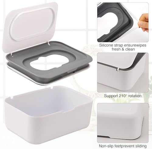 Wenvastree wipes container on a nursery changing table