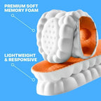 LiteShoe 4D shoe inserts showing the U-shaped heel cup for stability.