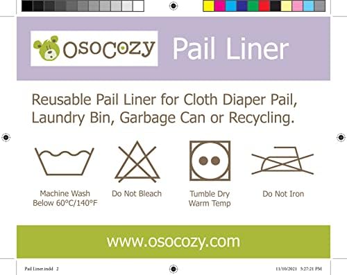OsoCozy eco-friendly storage bag fitted inside a pail