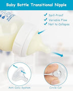 Six pack replacement nipples for Dr. Brown's anti colic baby bottles packaging view