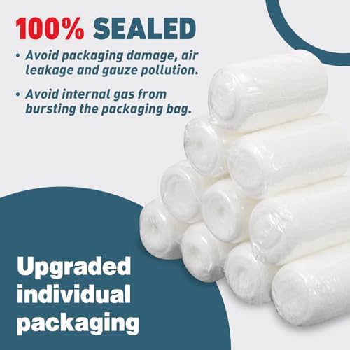 Soft non stick medical supplies gauze applied to an ankle injury.