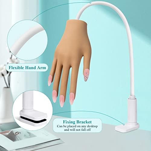 Lionvison fake hand for manicure practice with replacement tips.