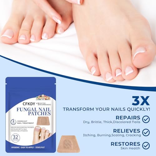 Kitmous 32 pieces fungal nail patches for overnight treatment application