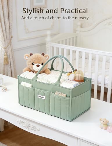 Dadadeer portable storage basket angled side perspective view
