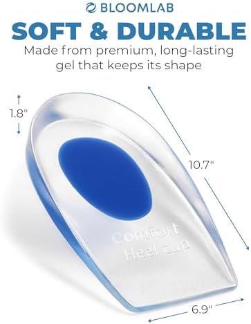 Side profile of BloomLab shoe wedge inserts showing the cushioned elevation height.