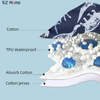 Close up shot of the soft cotton inner lining and multi layer absorbent core of EZ Moms training underwear