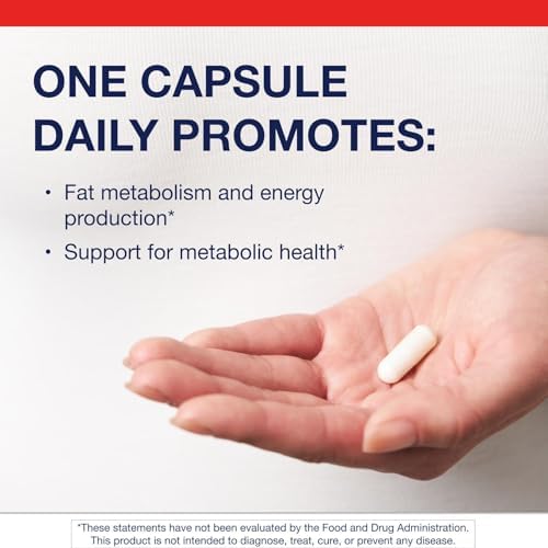 Metagenics L-Carnitine fat metabolism support label detail