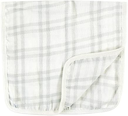Set of seven Hudson Baby burp cloths spread out
