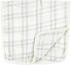 Set of seven Hudson Baby burp cloths spread out