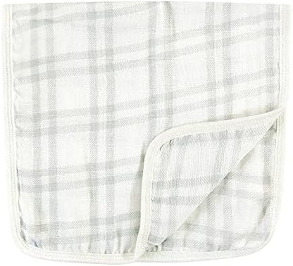 Set of seven Hudson Baby burp cloths spread out