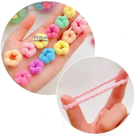 Candy color pet hair scrunchies assortment