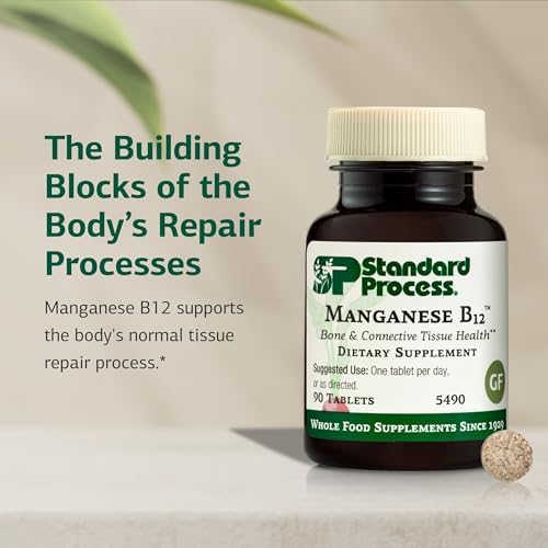Standard Process Manganese B12 supplement facts label
