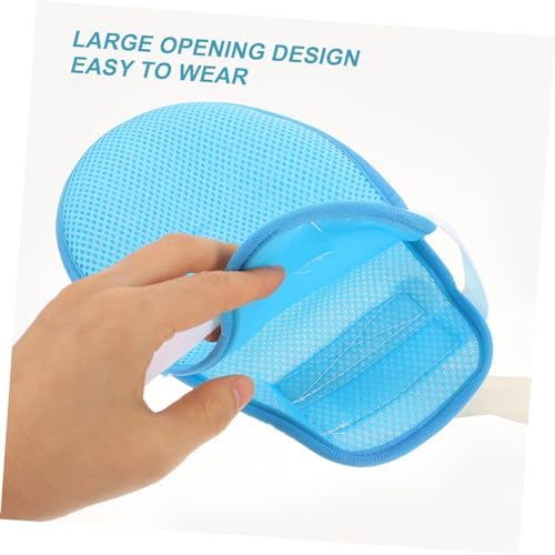 Bedridden patient safety gloves for tube prevention and hand control.