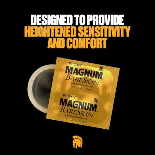 Side view of the gold standard Trojan contraceptive box highlighting the contoured shape feature.