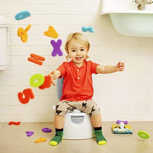 Munchkin potty seat closed and converted into a sturdy bathroom step stool