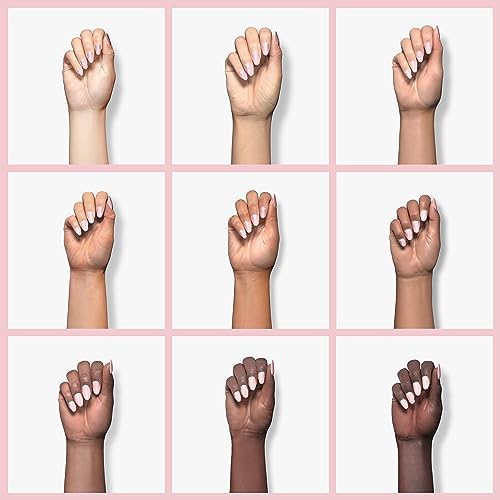 Pinkish nail gel coat that works to provide assistance with reinforcing thin fingernails