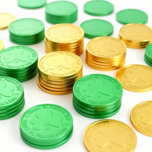 Imported NEWHOOK plastic gold coins used as pot of gold party fillers