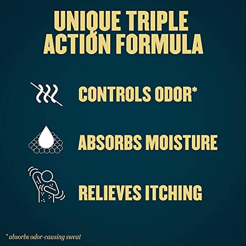 Gold Bond Talc-Free Original Strength bottle label showing triple action formula.