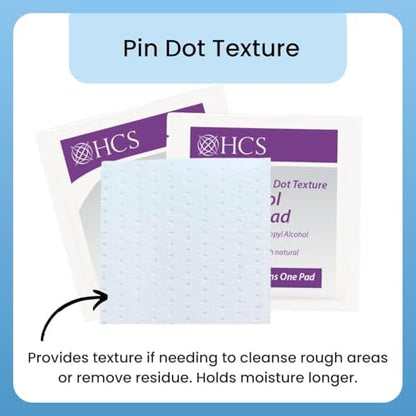 HCS medical grade antiseptic wipes for first aid and diabetes care