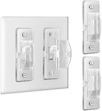 Close up of Roxiuc clear switch guard on wall plate