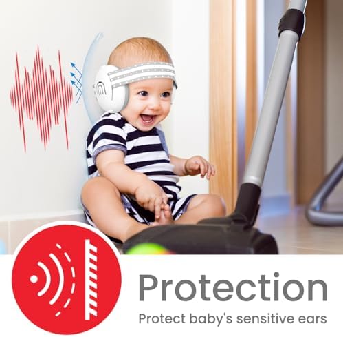 Plantureco baby noise cancelling headphones in travel setting