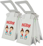 Nuby travel potty being used by a toddler on a trip