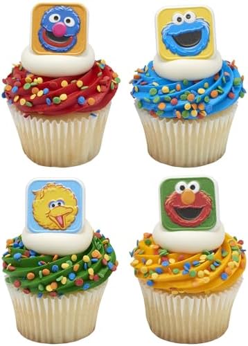 Food safe plastic Sesame Street rings for cakes