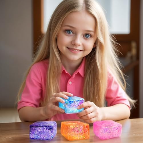 Compact desk display of the four premium imported slow rising sensory cubes